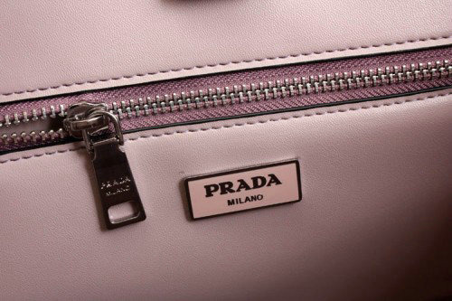 2014 Prada Glace Calf Leather Tote Bag BN2619 lavenderpurple